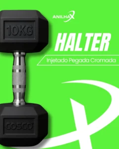 Halter Injetado Pegada Cromada - Anilha X