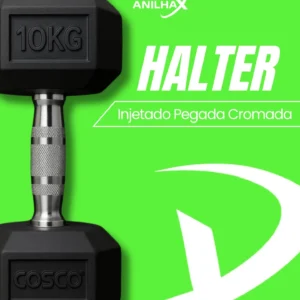 Halter Injetado Pegada Cromada - Anilha X